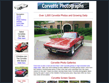 Tablet Screenshot of corvettephotographs.com